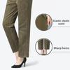 Autumn and Winter Women's Corduroy Pants Casual Fashion Women's Warm Pants Straight Pants