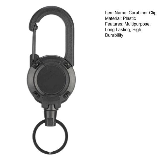 Ретрактор для нахлыстовой рыбалки, бейдж-ролик с тросом, многоцелевой, вращающийся на 360 градусов, брелок, карабин, товары для кемпинга