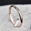 Women Men Sandblast Ring Titanium Steel Wedding Band Tail Ring Couple Simple Round Ring