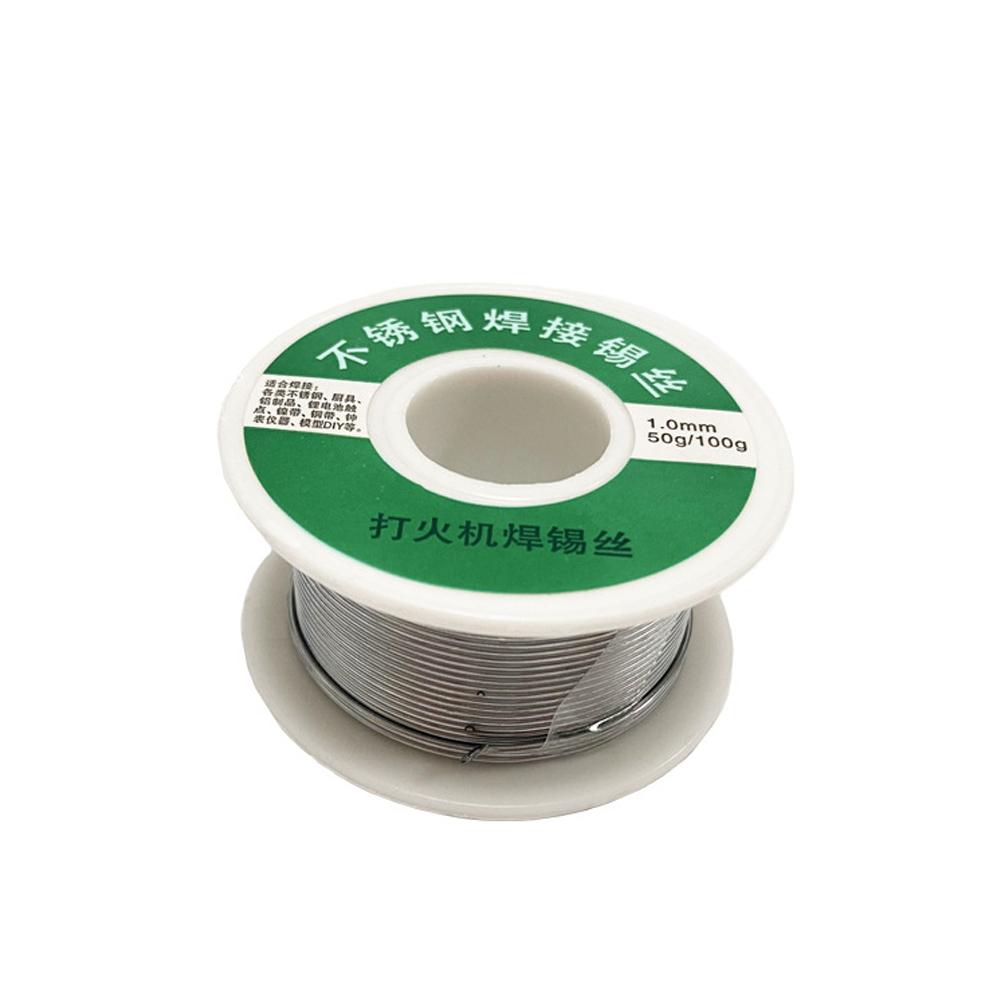 Припойная проволока 15/85 1,0 мм с сердечником из канифоли, оловянная припойная проволока, флюс для пайки и сварки 2,2%, железная проволока, катушка 50 г