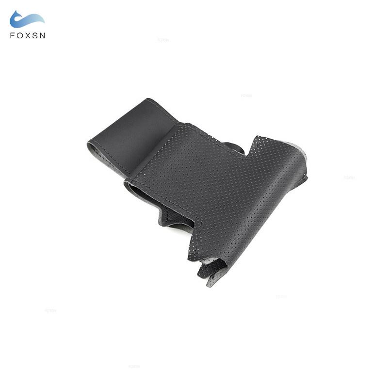 Автомобильный аксессуар, руль, черный перфорированный кожаный чехол, наклейка, отделка для Hyundai i30 2009, для Elantra Touring 2010 2011