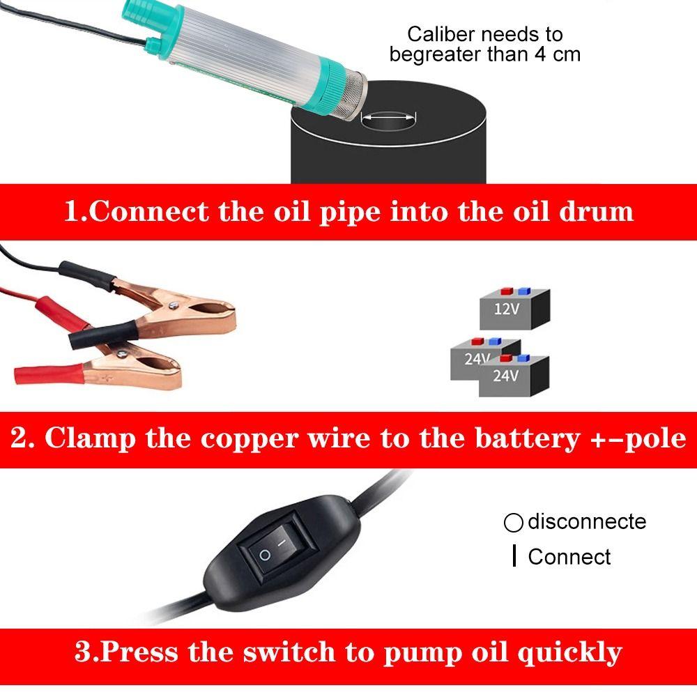 Электрический насос для перекачки жидкости Масляный насос Электрический заправочный насос с питанием от аккумулятора Техническое обслуживание автомобиля