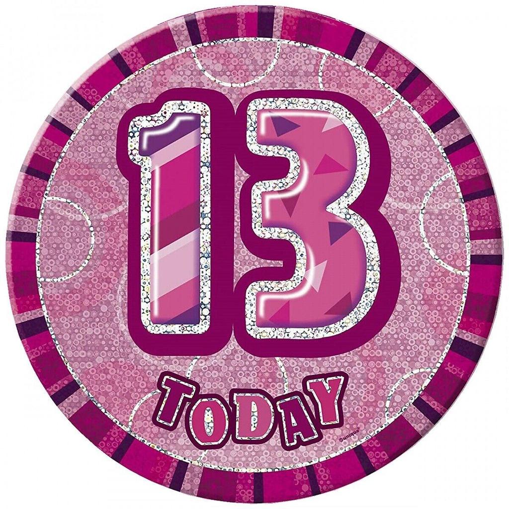 Unique Party Блестящий значок на 13-летие