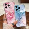 Красочный мраморный корпус для Iphone 15 14 13 12 Pro Max 11 противоударный защитный чехол для объектива ПК жесткий глянцевый гладкий чехол для телефона