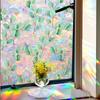 1Pc Cling Rainbow Glass Sticker Privacy Membrane Botany Window Clings Window Sticker Decorative