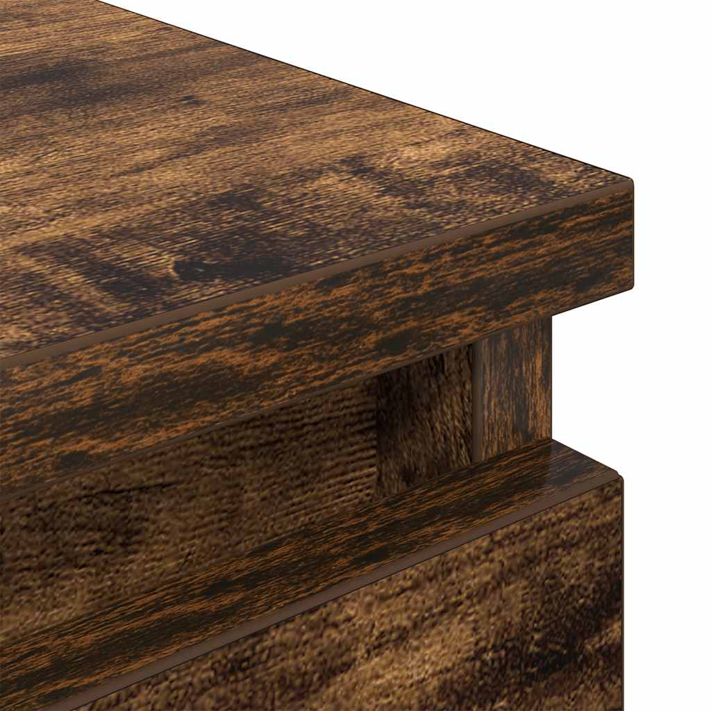 TV Cabinet Smoked Oak 100 x 35 x 54 cm Engineered Wood