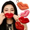 1 шт. 10 см Забавная красная губа Плюшевая игрушка Креативная плюшевая игрушка-подвеска Красная губа Подвеска Кукла Для сумки Брелок Подарок на День святого Валентина