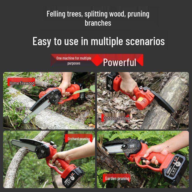High-Power Lithium Electric Saw for Easy Pruning - Multi-Functional Tree Saw for Middle-Aged and Elderly Users