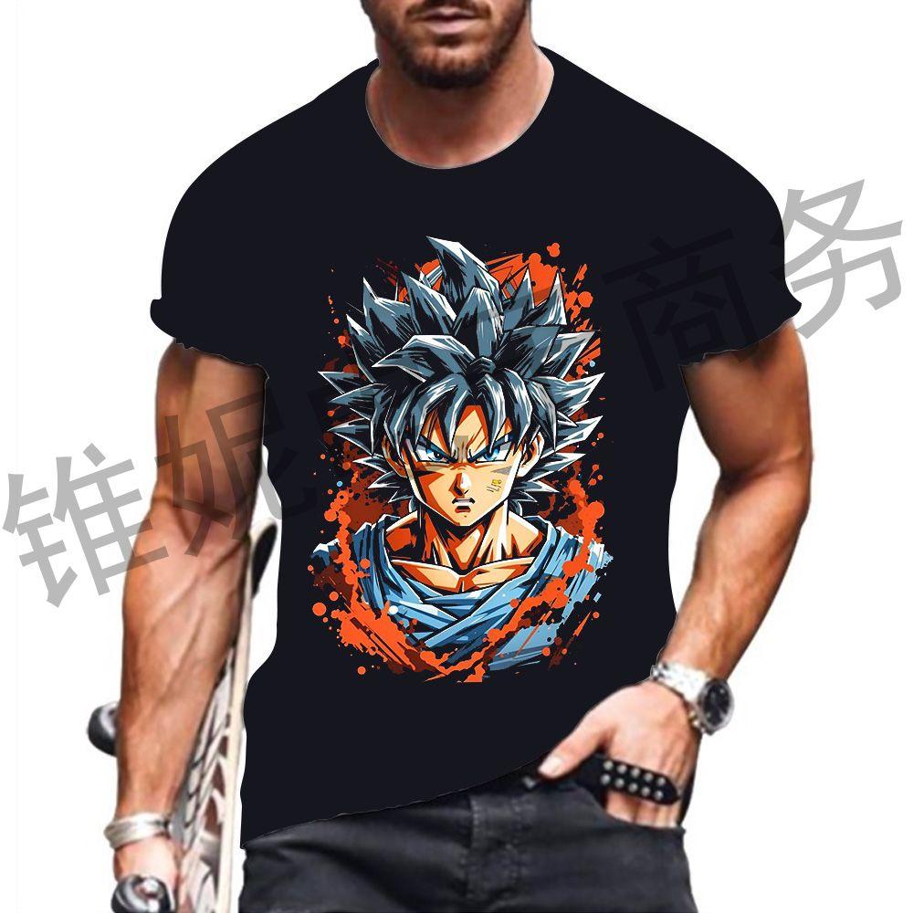 Dragon Ball Z 2024 Веджета Мужская Футболка Гоку Мужская Одежда Топы Крутая Саянская Короткий Рукав Футболка 110-6XL Лето СПОРТЗАЛ Харадзюку Футболка