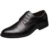 New checkered suit men's business leather shoes formal men's shoes trendy versatile casual work best man shoes wedding shoes men