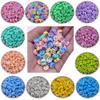 10Pcs 9mm Flower Smiley Acrylic Beads Charms Loose Beads Pendant DIY for Necklace Bracelet Jewelry Making