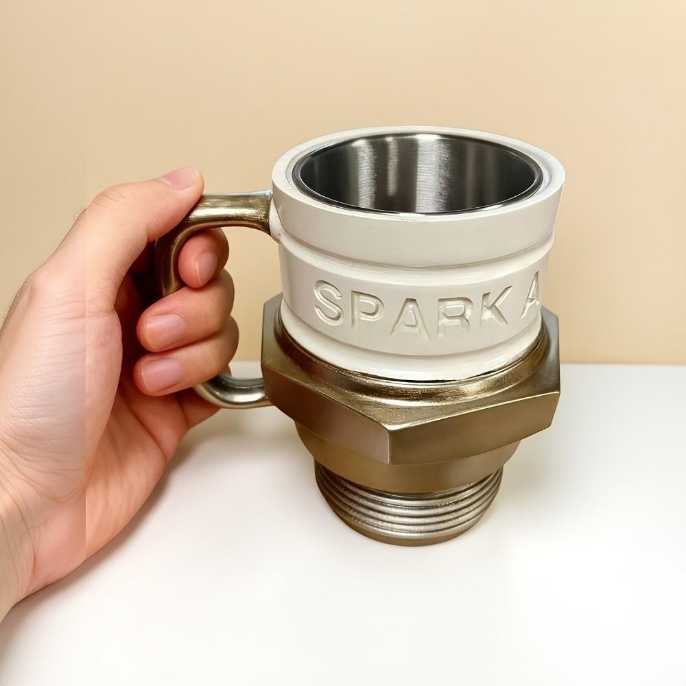 Automotive Spark Plug Mug Funny Drinking Cup Creative Automotive Themed Mug Coffee Drinking