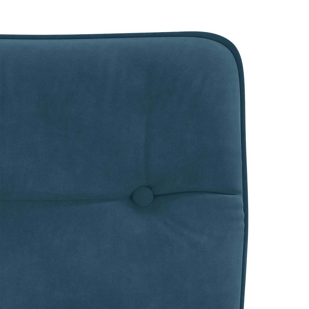 Dining Chairs 2 pcs Blue Velvet
