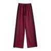 Striped Sweatpants Women's New Spring and Autumn Straight-leg Loose Sweatpants Lazy Small Three-bar Wide-leg Pants