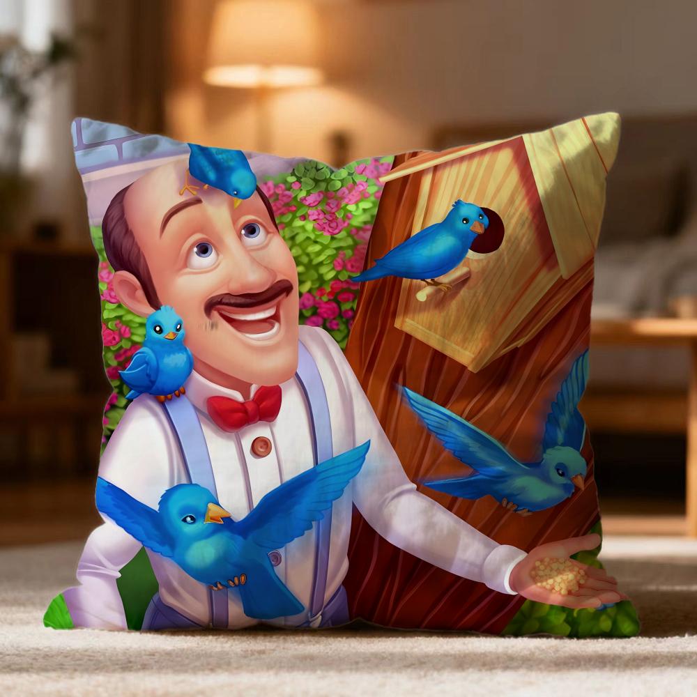 Hot G-GGardenscapes Cushion Cover Soft Washable Pillow Case Multi-Scene for Couch Bed Travel Office Use