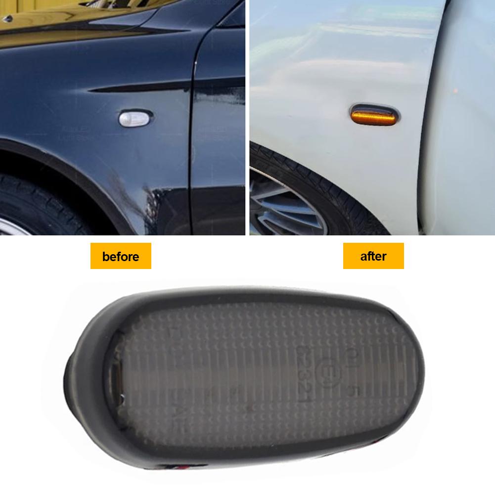 For Alfa Romeo Mito 955 147 GT 937 Fiat Bravo 2 Dynamic LED Side Marker Lights Arrow Turn Signal Flashing Blinker Lamp 2Pcs