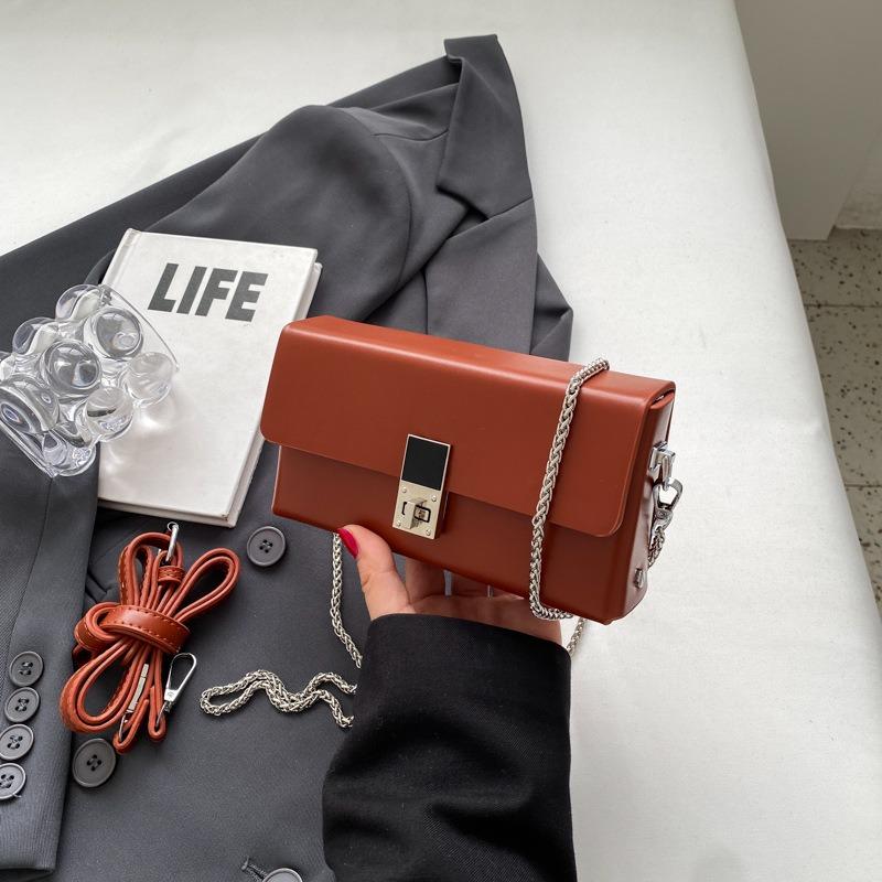 Премиальная маленькая сумка женская сумка новая осенняя универсальная цепочка на плечо сумка-мессенджер текстурная коробка маленькая квадратная сумка
