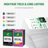 301XL DENVOER 2 Compatible Ink Cartridge for HP 301 XL 301XL (CH563E + CH564E-N9J72AE) Hp DeskJet 2510 2540 2050 1510 1050 1512