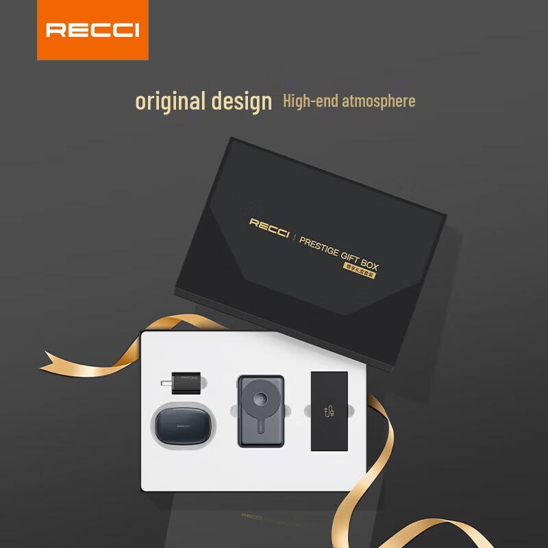 Беспроводные наушники Recci RG17 и набор с Power Bank