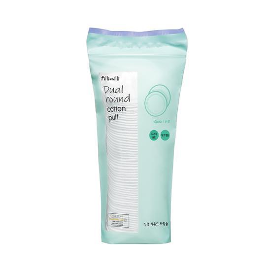 Fili Milli Dual Round Cotton Pads (60P), Korean Cosmetics