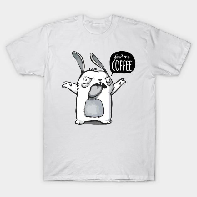 T Рубашка женщин Кофейный кролик Harajuku Печать Кавайи футболка Летний короткий рукав женский футболка Top Tee