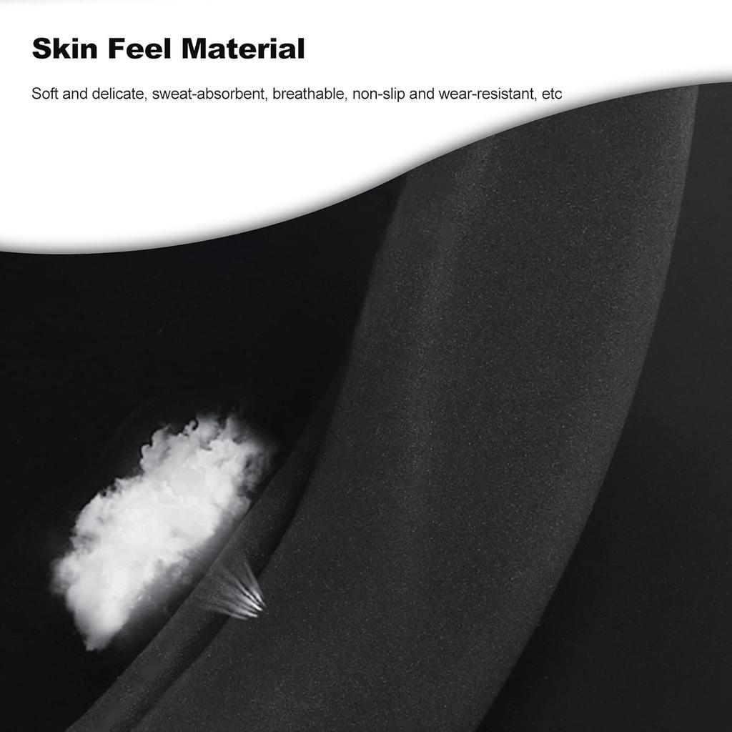 Ergocar Round Shape Carbon Fiber & Microfiber PU Leather Steering Wheel Cover Anti-Slip Car Steering Wheel Protector Breathable Sweat Absorbent Sport