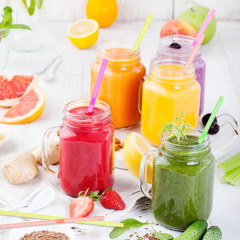 100-600PCS Colorful Drinking Straws Flexible Plastic Juice Cocktail Straw Wedding Birthday Party Christmas Home Decor Supplies