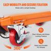 Hydraulic Lift Table Cart, 500lbs Capacity 28.5" Lifting Height, Manual Single Scissor Lift Table with 4 Wheels and Non-slip Pad, Hydraulic Scissor