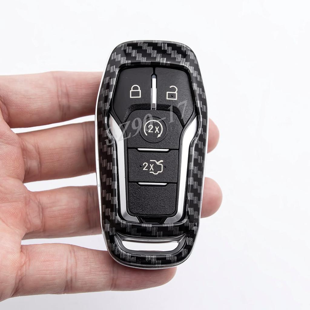 Чехол-брелок из углеродного волокна для Ford Fusion Explorer Mustang Edge F150 Mondeo Lincoln Mkc Mkx Mkz