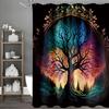 Enchanted Forest Tree Shower Curtain, Bathroom Decorative Shower Curtain, Waterproof Shower Curtain with Hooks