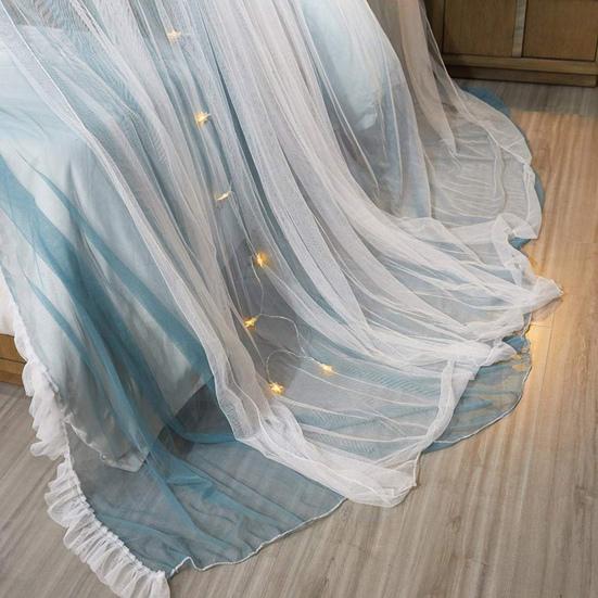 1 комплект, занавеска для кровати принцессы, двухслойная, круглый купол, подвесной потолок, мягкая прозрачная сетка, кружевная сетка для спальни для девочек, сетка для дома, товары для дома