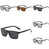 Stylish Uv400 Polarized Sunglasses For Men With Black Frame And Grey Lens For Outdoor Activities