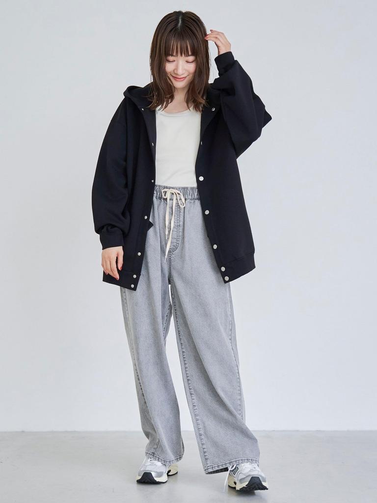 Cohen Clean Plus Sweat Snap Button Hoodie (Stain Resistant (Food Stains), UV Protection), 75601000002 1190 LT.GRAY(11) XL