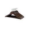 Wooden Hangers, Set of 20, Coat Hangers, Clothes Hangers, with Shoulder Notches, Anti-Slip Trousers Bar, 360 Degrees Swivel Hook, for Suits