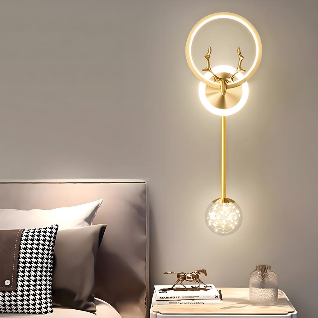 Современный светодиодный настенный светильник для домашнего декора, гостиной, спальни, минималистского креативного настенного светильника Sheephead, прикроватного фона, внутреннего освещения