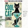 Винтажная металлическая настенная табличка Bad Kitty Cat Ретро Декор для бара Искусство