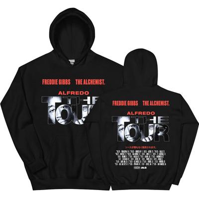 Толстовки Freddie Gibbs ALFREDO Tour Осень/Зима Свободные Толстовки с Капюшоном для Мужчин Теплый Флис Мужские Женские Пуловеры Уличная Одежда