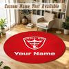 Round Rug Custom NameHull KR Pattern Non Slip Carpet Home Floor Decor
