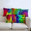 Colorful Geometrics Cubes Spots Home Decor Pillows Sofa Decorative Cushion Cover Modern Rotating Geometric Movement Pillow Cases