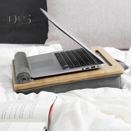 Компактный столик для ноутбука, подставка для ноутбука с ручкой-подушечкой для запястья, слот для планшета, многофункциональный столик для взрослых, подростков, студентов