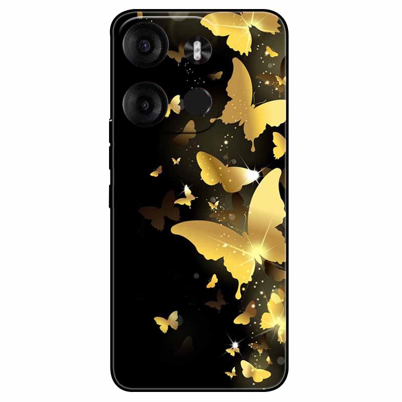 Чехол для Tecno Spark Go 2023 ТПУ Модный Милый Силиконовый Задний Чехол Для Tecno Pop 7 Pro BF7 Funda Ударопрочный Pop7pro 7Pro Capa