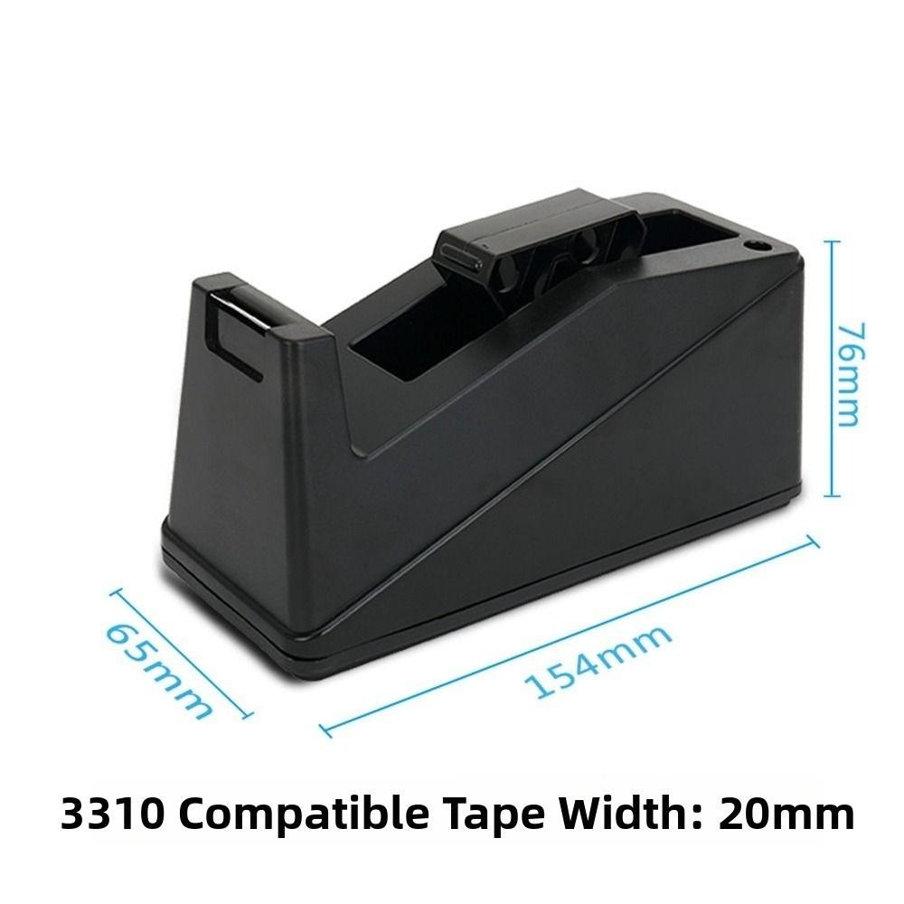 Black Tape Dispenser Heavy Duty Tape Cutter New Tape Holder Home Office