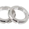304 Stainless Steel Slotted Round Stop Cap Bearing Lock Nut, Four-Slot, M10/M14, GB812