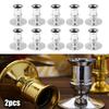 2Pcs Traditional Shape Taper Standard Candle Holders Candlestick Dinner Decor