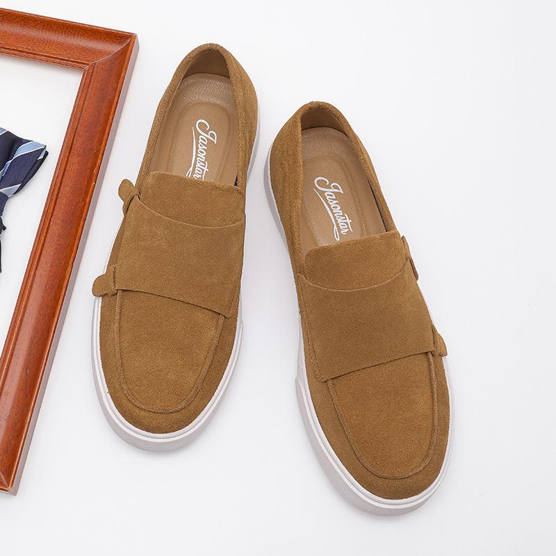 Новые ретро мужские универсальные кроссовки повседневные кеды Mengke из натуральной кожи на мягкой подошве лоферы большого размера мужская обувь