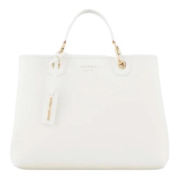 EMPORIO ARMANI Magnetic Closure Pu Handbag Large Women's White Y3D165-YFO5B-85219
