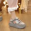 Обувь для папы, женская, универсальная, новая, весна-осень-зима, белая, спортивная, повседневная, на плоской подошве, белая, женская обувь