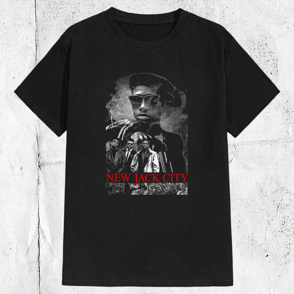 90s New Jack City American Crime Movie T shirt