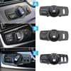 LHD RHD Headlight Lamp Rotary Button Foglight Switch Cover Panel Trim For BMW 5 5GT 6 7 X3 X4 Series F10 F11 F07 F06 F01 F25