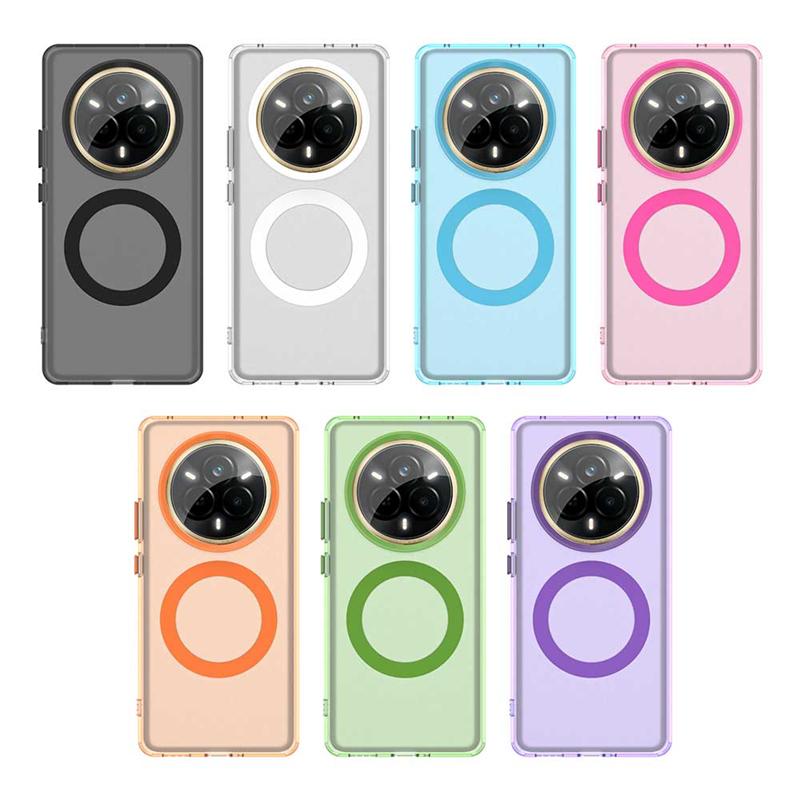 Для Realme 14 Pro Plus Чехол Чехол OPPO Realme 14 Pro Plus Capas Бампер Беспроводная зарядка Магнитный Матовый Funda Realme 14 Pro Plus